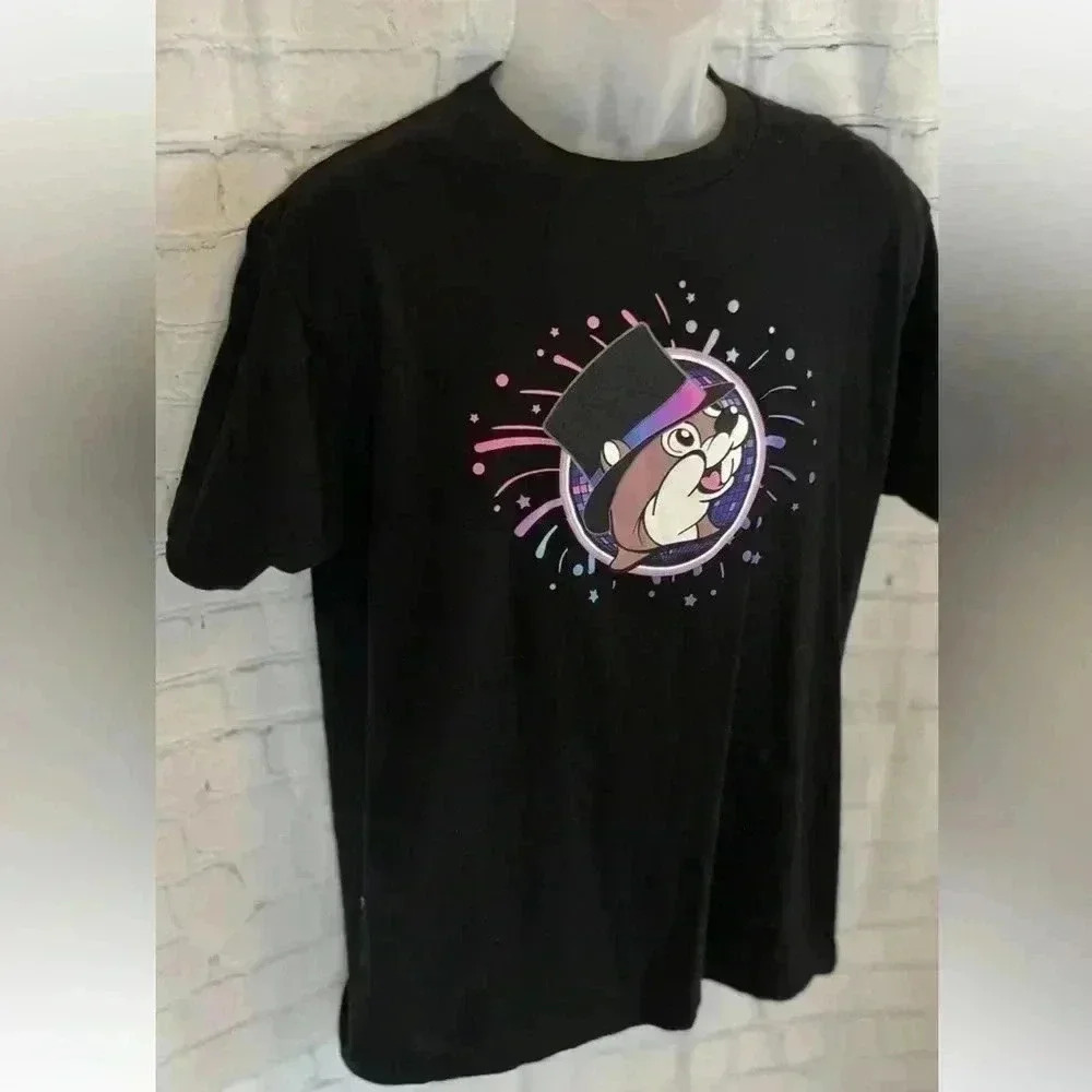 Buc-ee's T Shirt Adult L Black Happy New Year 2023 Short Sleeve Crew Neck beaver - Picture 15 of 15